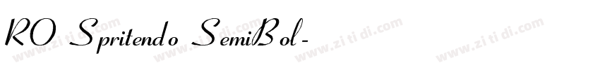 RO Spritendo SemiBol字体转换